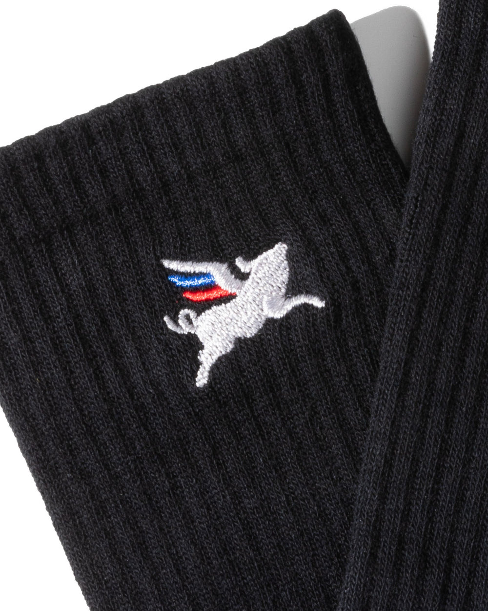 Pigasus Embroidery Socks - Black