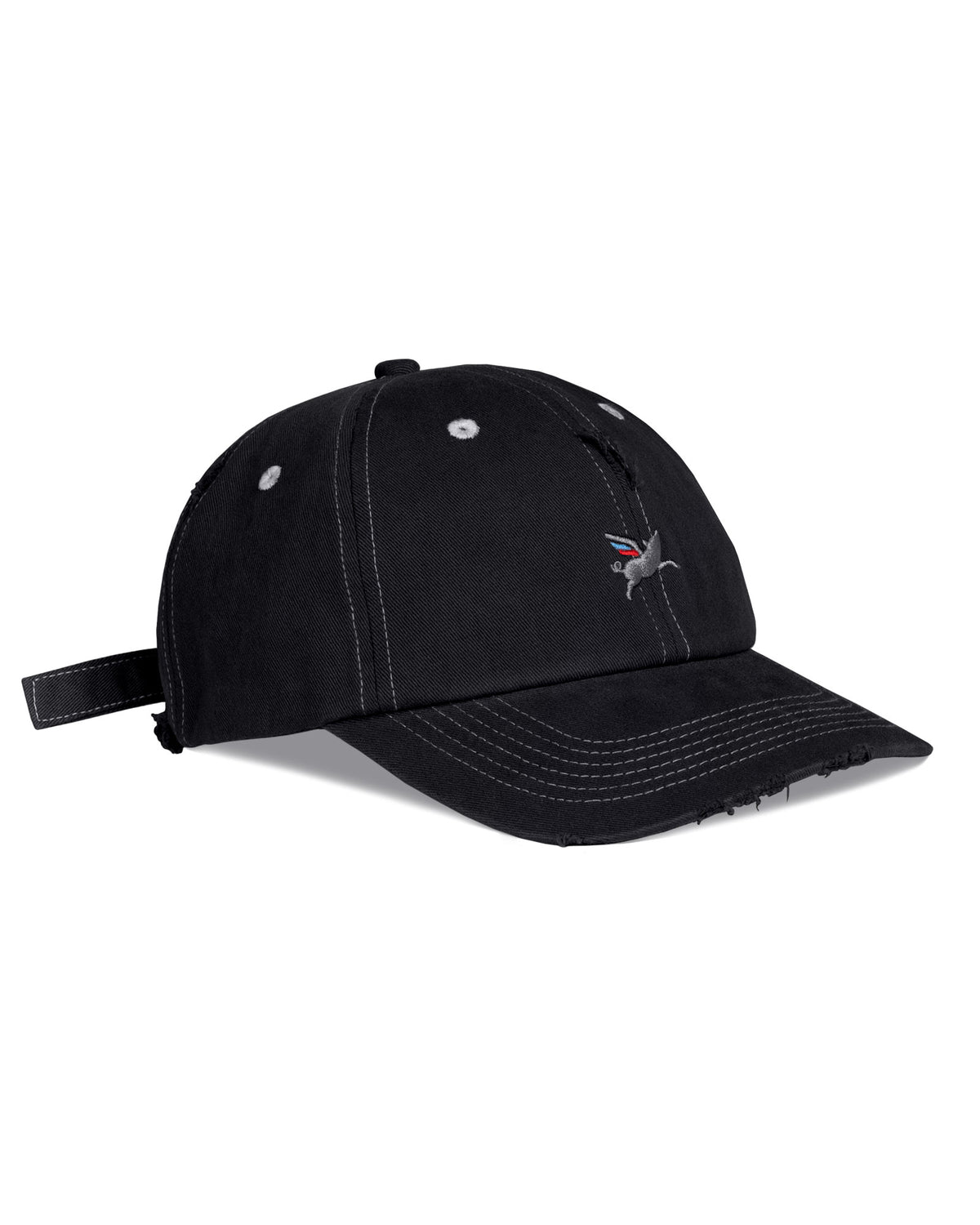 Pigasus Dad Cap - Washed Black