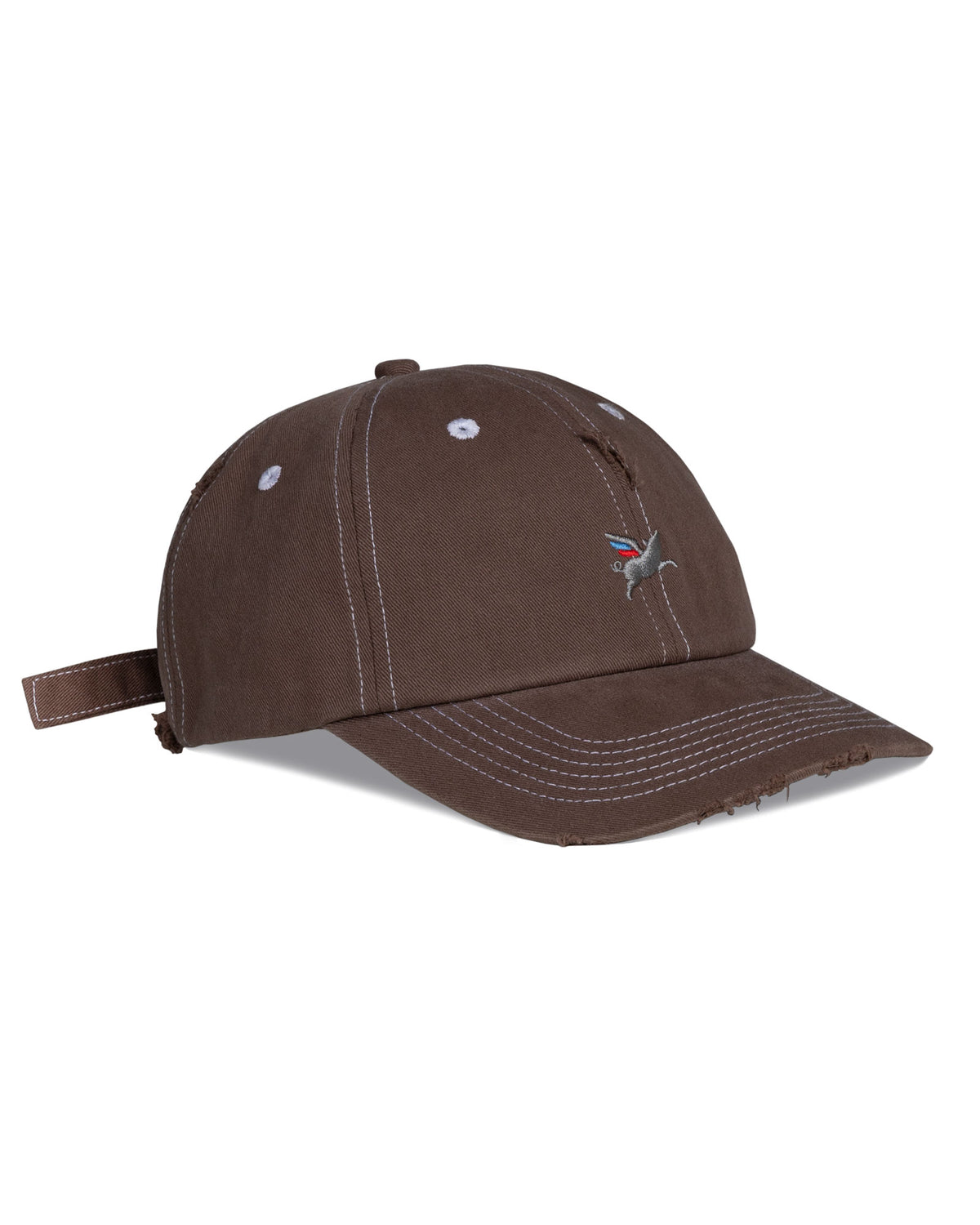 Pigasus Dad Cap - Washed Brown