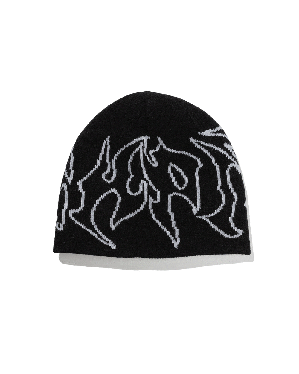 Razor Reversible Skull Beanie - Black / Grey