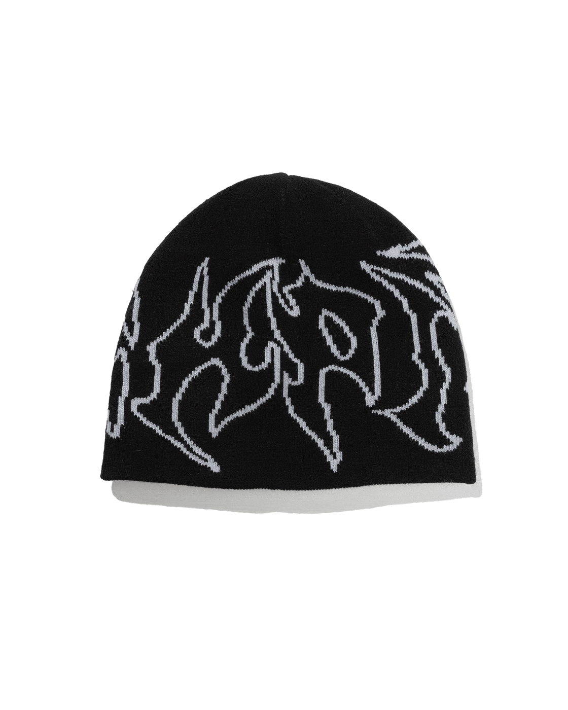 Razor Reversible Skull Beanie - Black / Grey