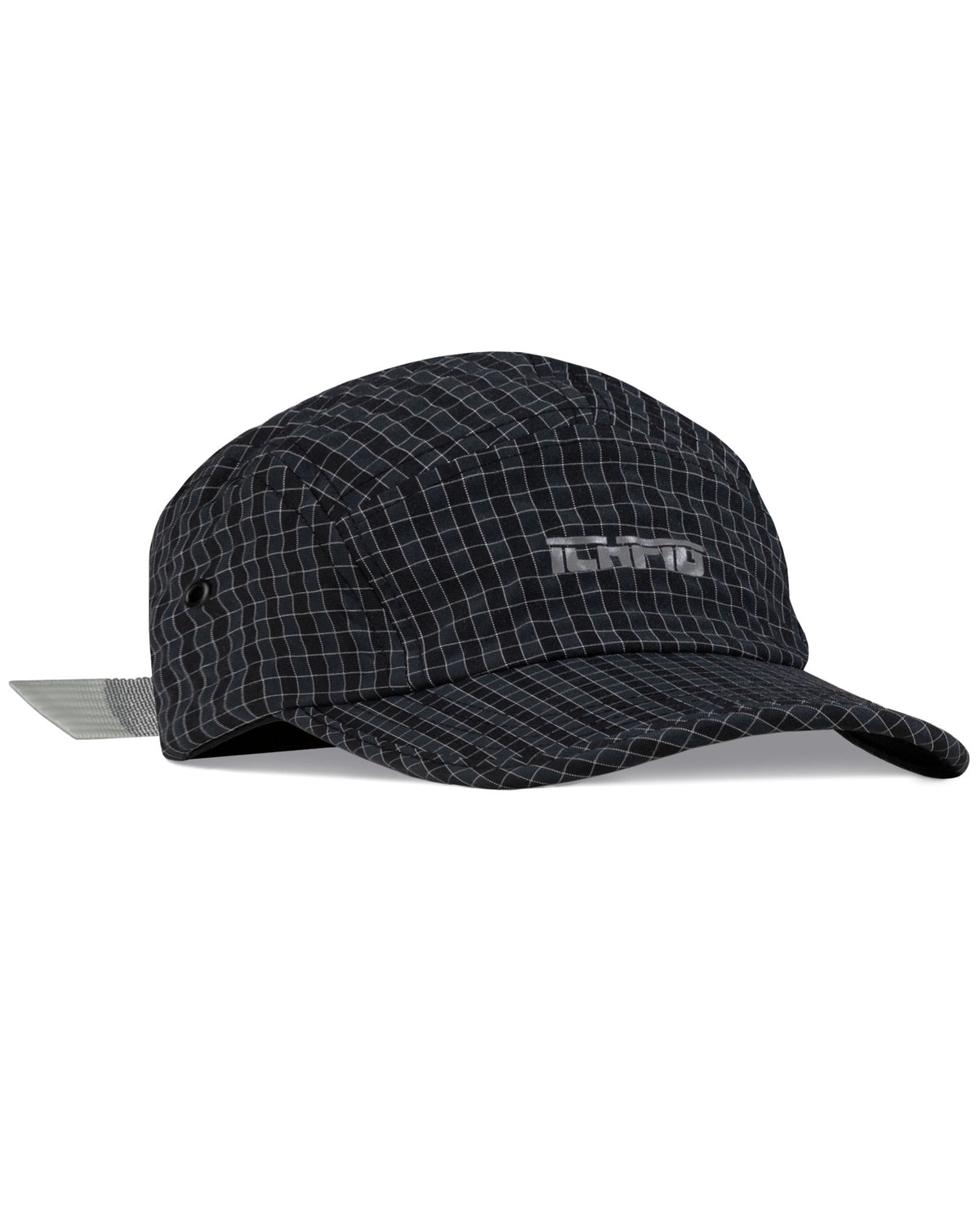 Ripstop Check 5 Panel Hat - Black