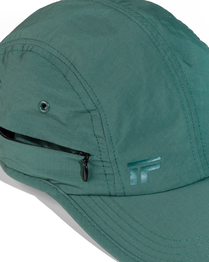 Ripstop Stash 4 Panel Cap - Dark Sage