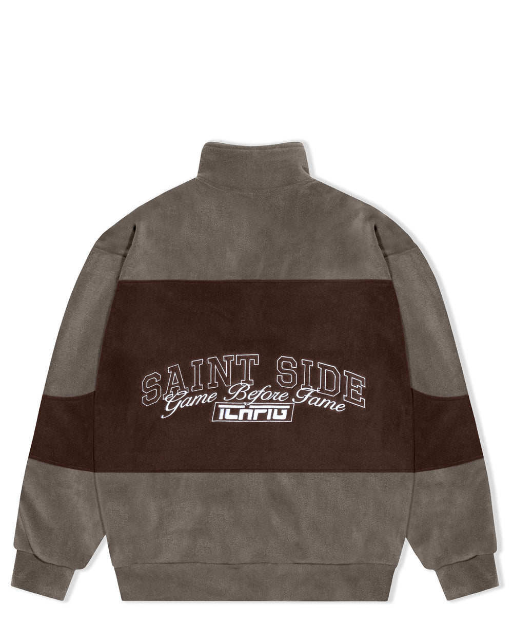 Saint Side GBF Polar Zip Jacket - Granite