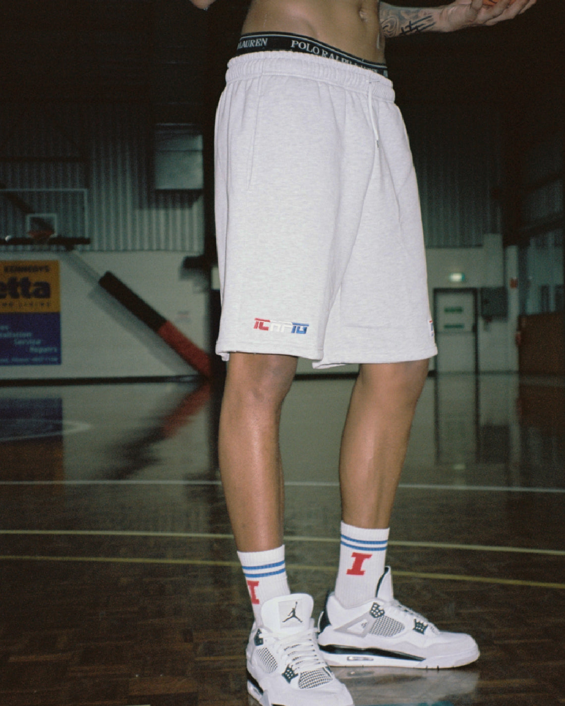 Strike Training Shorts - White Marle