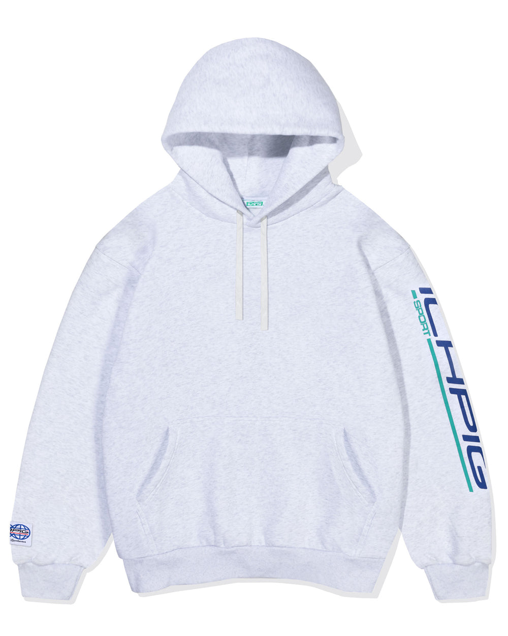 Sports Pullcord Hood - White Marle