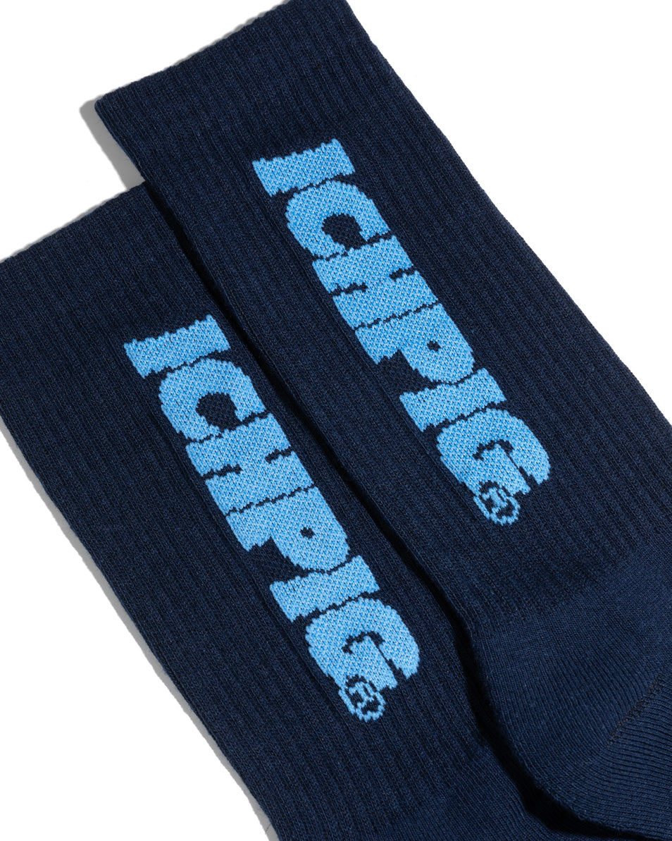 Sprinters Calf Socks - Navy / Sky