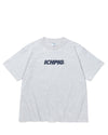 Sprinters Tee - White Marle / Navy