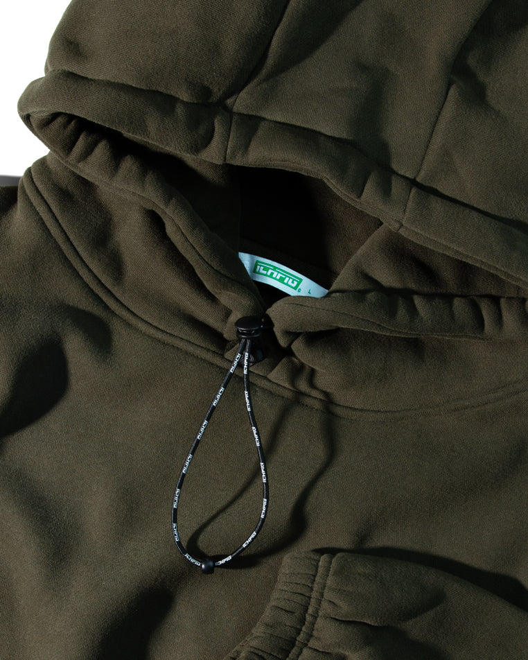 Strike Shot Cord Hood - Dark Olive