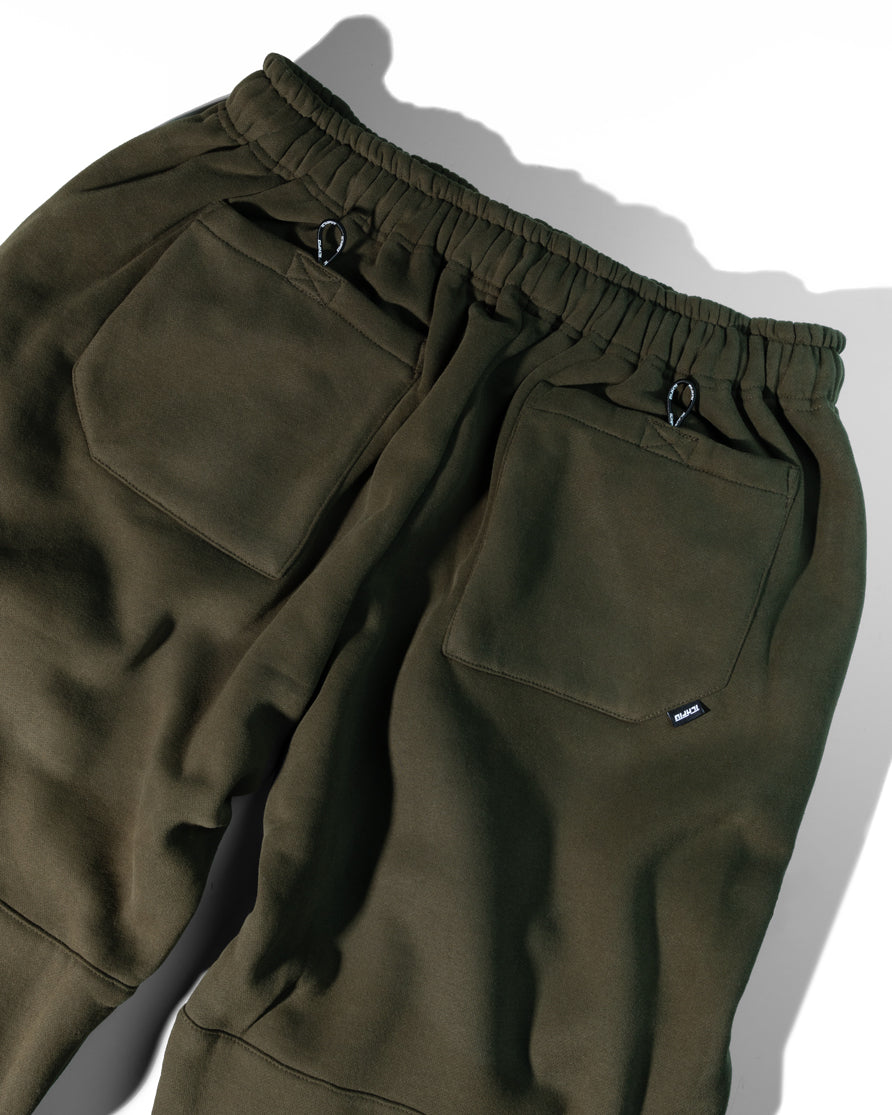 Strike Shot Cord Track Pants - Dark Olive