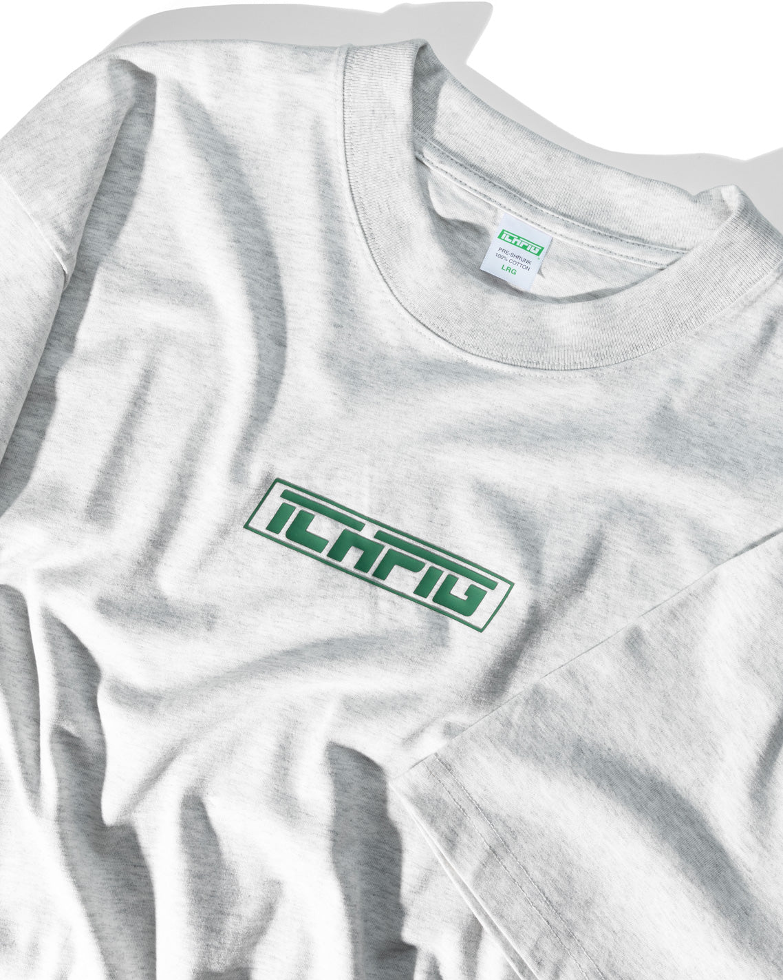 Strike Logo Tee - White Marle / Forest