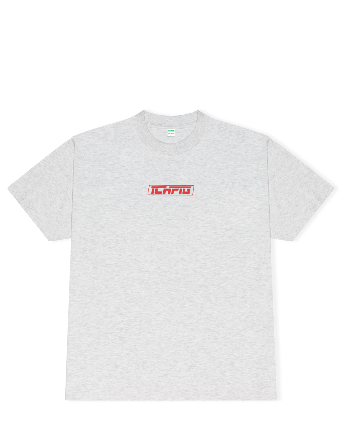 Strike Logo Tee - White Marle / Red