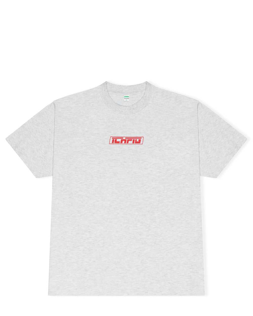 Strike Logo Tee - White Marle / Red