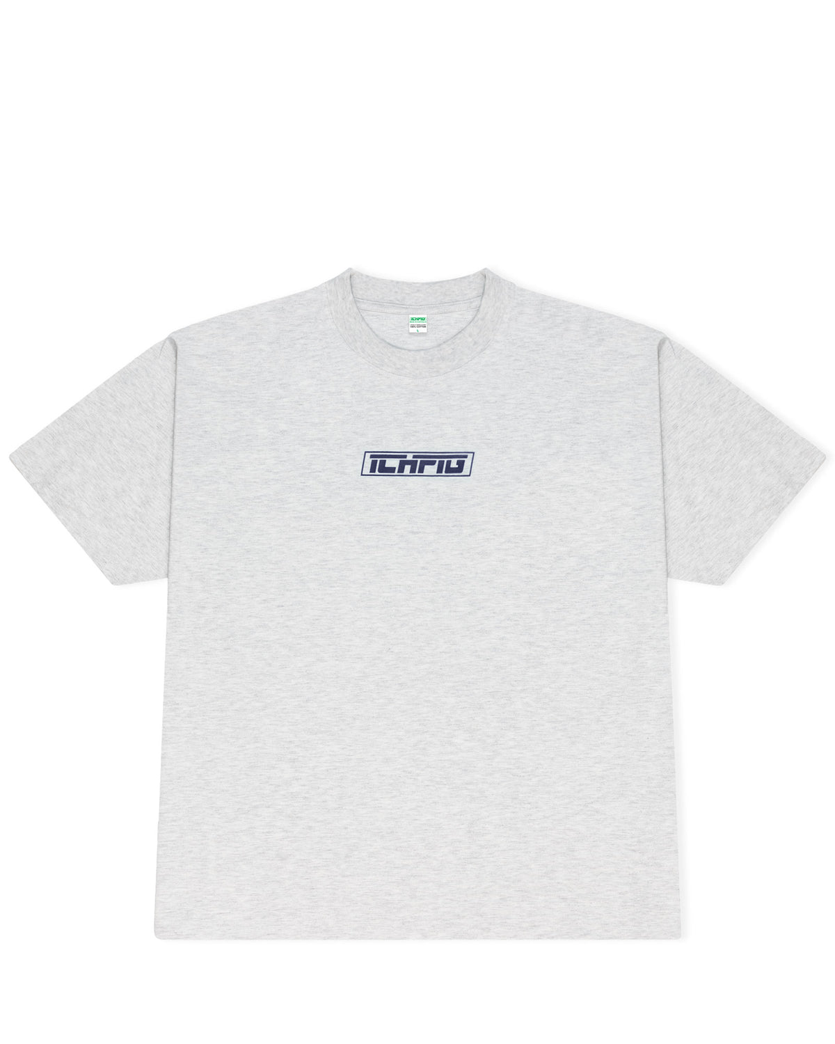 Strike Logo Tee - White Marle / Navy