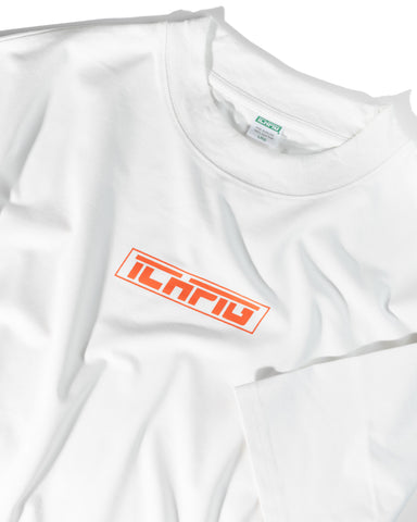 Strike Logo Tee - White / Orange