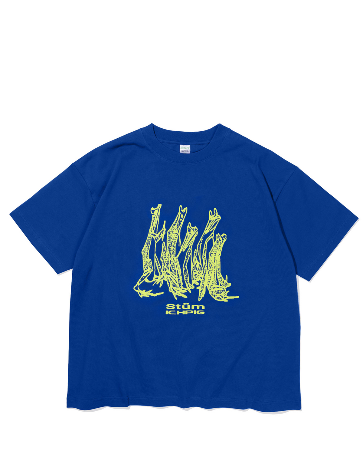 StÜm Frog Tee - Royal Blue / Lime