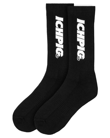 Sprinters Calf Socks - Black / White