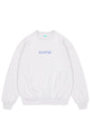 Strike Embroidery Crew - White Marle / Sky