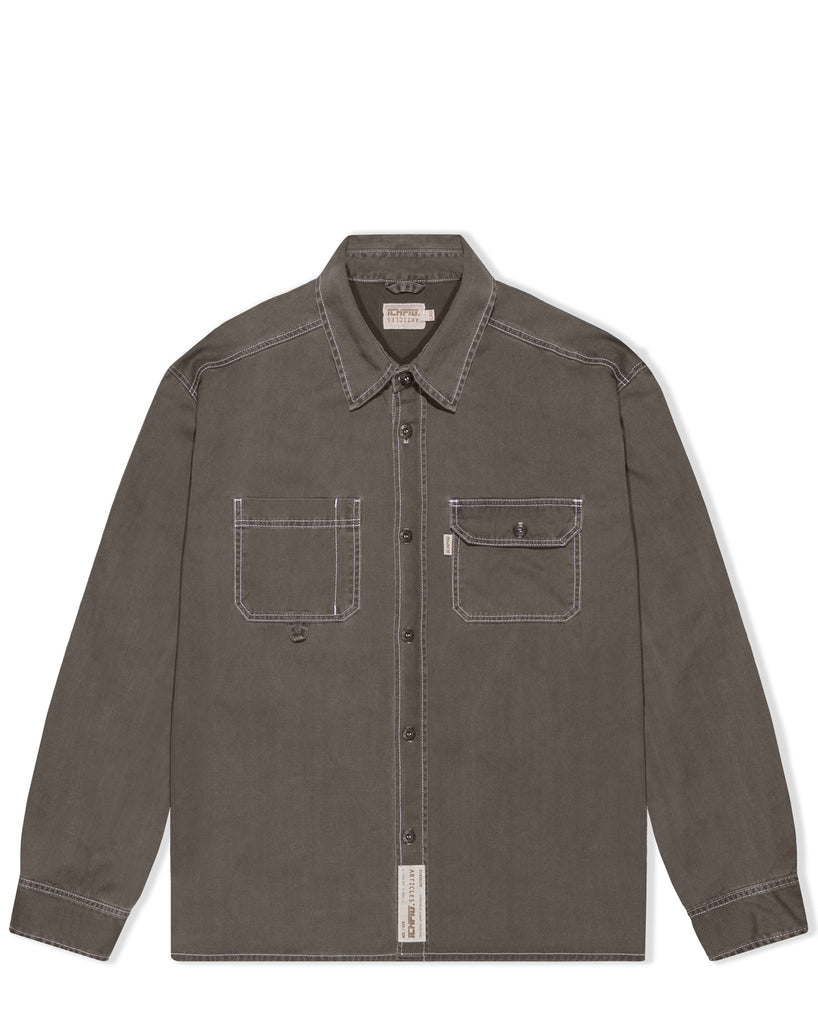 Articles Distressed Overshirt - Tusk