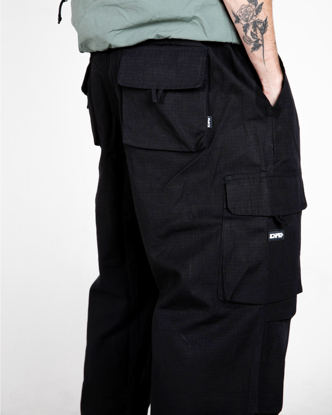 Ripstop Cargo Pants - Jet Black