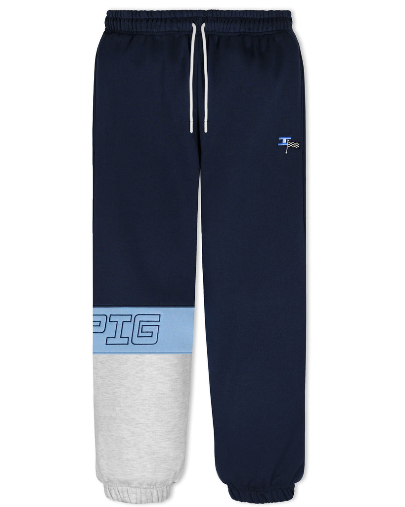 Racers Panel Track Pants - Navy